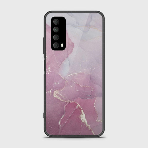 Huawei Psmart 2021 Cover- Mystic Marble Series - HQ Ultra Shine Premium Infinity Glass Soft Silicon Borders Case