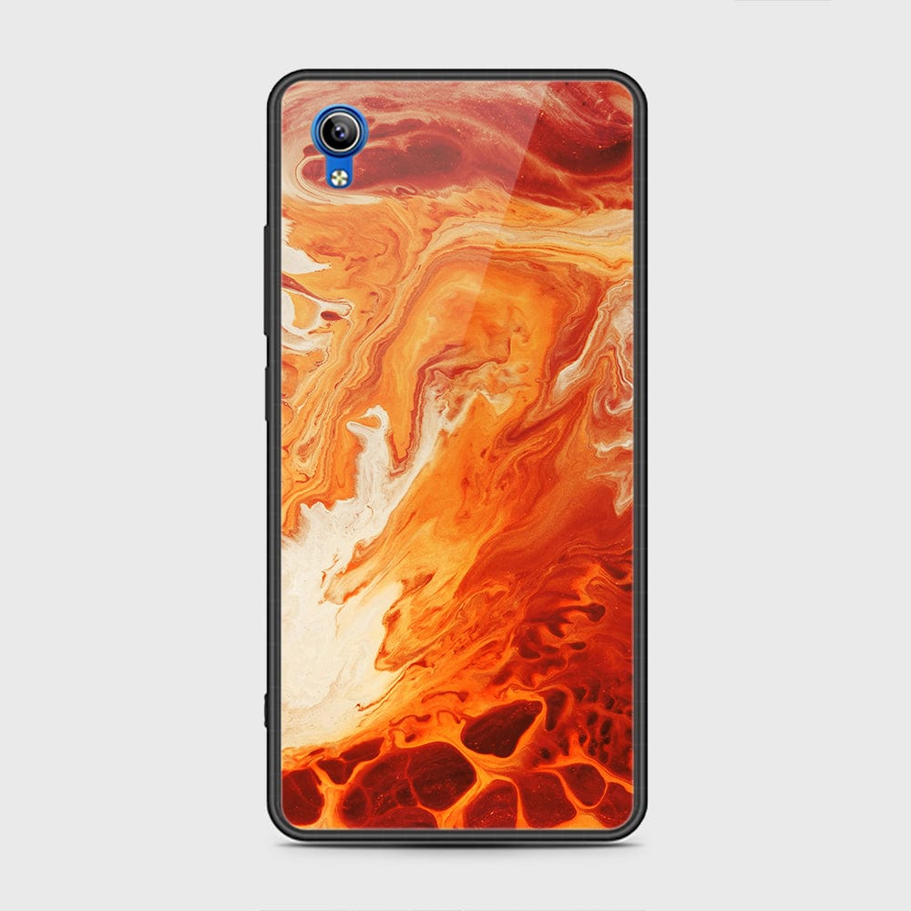 Vivo Y91C Cover - Mystic Marble Series - HQ Ultra Shine Premium Infinity Glass Soft Silicon Borders Case