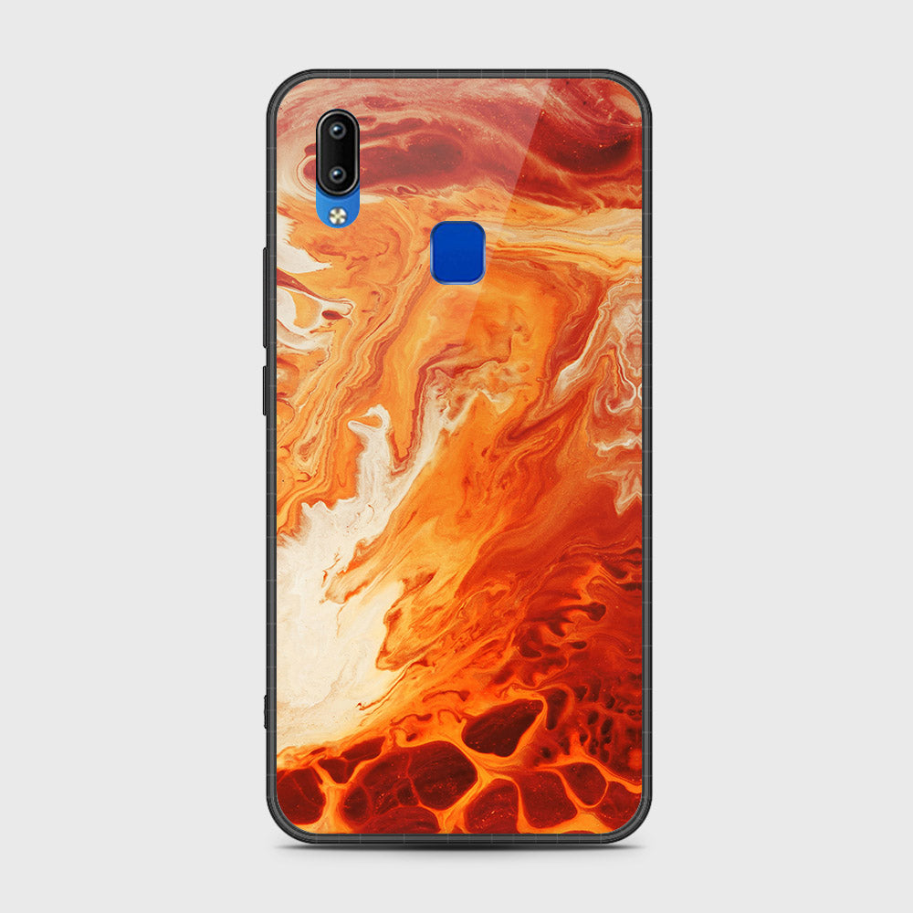 Vivo Y91i Cover- Mystic Marble Series - HQ Ultra Shine Premium Infinity Glass Soft Silicon Borders Case