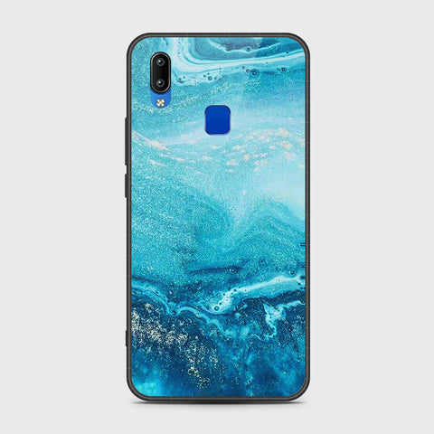 Vivo Y91i Cover- Mystic Marble Series - HQ Ultra Shine Premium Infinity Glass Soft Silicon Borders Case