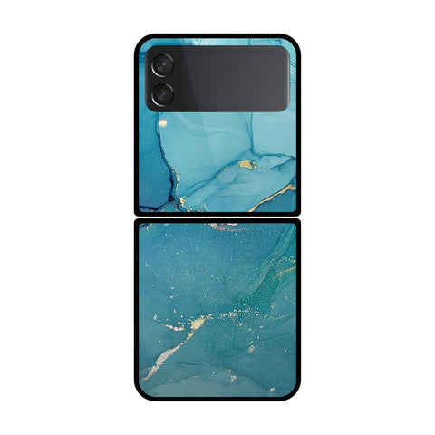 Samsung Galaxy Z Flip 3 5G Cover- Mystic Marble Series - HQ Premium Shine Durable Shatterproof Case