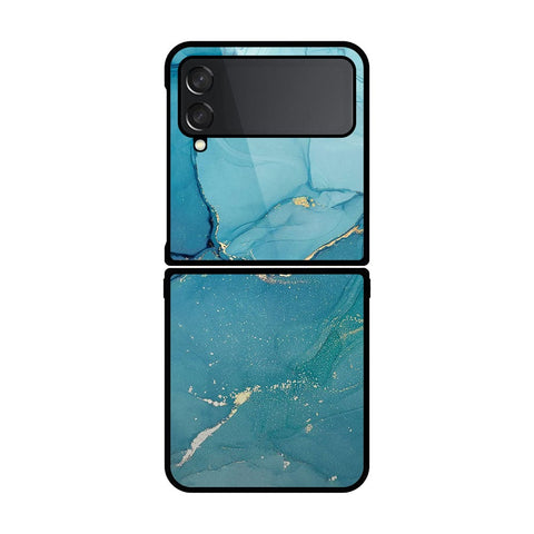 Samsung Galaxy Z Flip 4 5G Cover- Mystic Marble Series - HQ Premium Shine Durable Shatterproof Case - Soft Silicon Borders