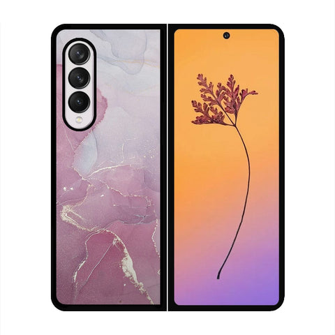 Samsung Galaxy Z Fold 4 5G Cover - Mystic Marble Series - HQ Premium Shine Durable Shatterproof Case - Soft Silicon Borders