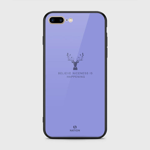 iPhone 7 Plus Cover - Nice Series - HQ Ultra Shine Premium Infinity Glass Soft Silicon Borders Case
