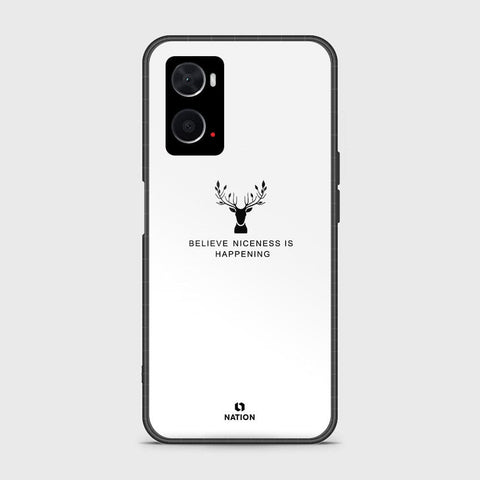 Oppo A76 Cover- Nice Series - HQ Ultra Shine Premium Infinity Glass Soft Silicon Borders Case