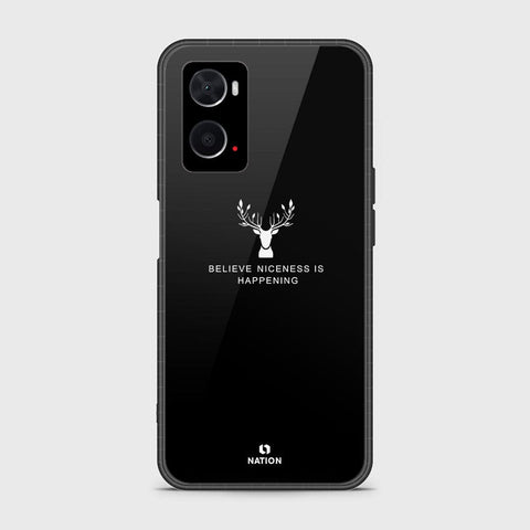 Oppo A76 Cover- Nice Series - HQ Ultra Shine Premium Infinity Glass Soft Silicon Borders Case