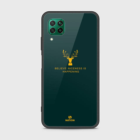 Huawei Nova 6 SE Cover - Nice Series - D122 - HQ Ultra Shine Premium Infinity Glass Soft Silicon Borders Case ( Fast Delivery )