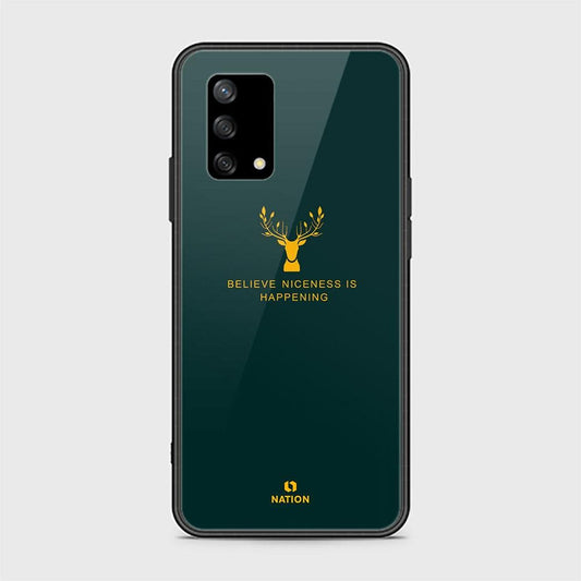 Oppo Reno 6 Lite Cover - Nice Series - HQ Ultra Shine Premium Infinity Glass Soft Silicon Borders Case