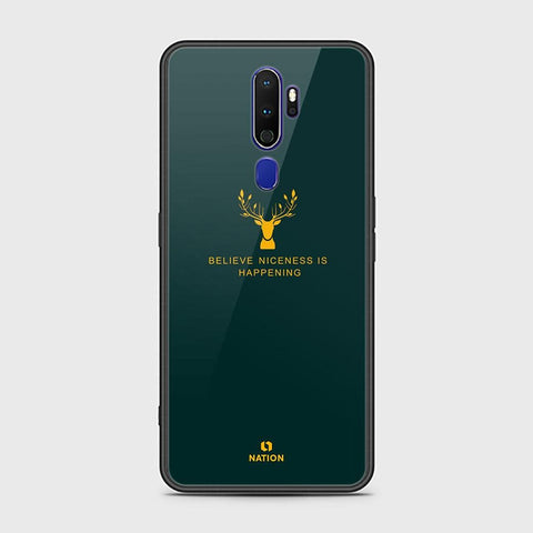 Oppo A9 2020 Cover - Nice Series - HQ Ultra Shine Premium Infinity Glass Soft Silicon Borders Case