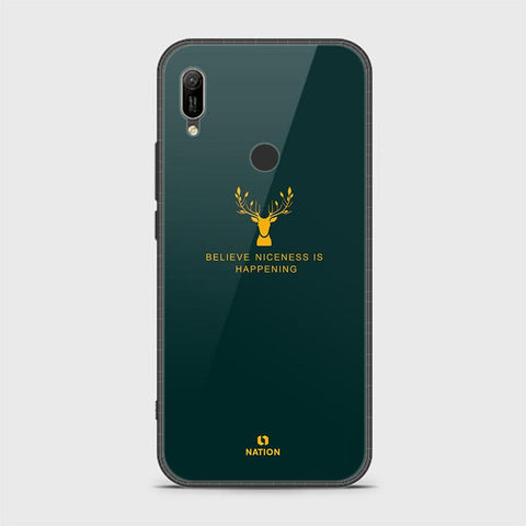 Huawei Y6 2019 / Y6 Prime 2019 Cover - Nice Series - HQ Ultra Shine Premium Infinity Glass Soft Silicon Borders Case