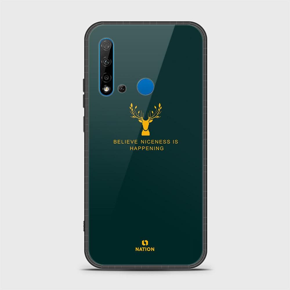 Huawi P20 Lite 2019 Cover - Nice Series - HQ Ultra Shine Premium Infinity Glass Soft Silicon Borders Case