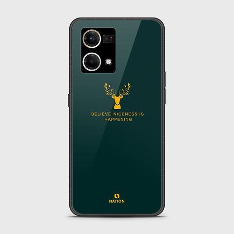 Oppo Reno 8 4G Cover - Nice Series - HQ Ultra Shine Premium Infinity Glass Soft Silicon Borders Case