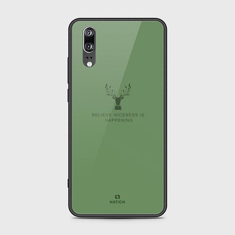 Huawei P20 Cover - Nice Series - HQ Ultra Shine Premium Infinity Glass Soft Silicon Borders Case