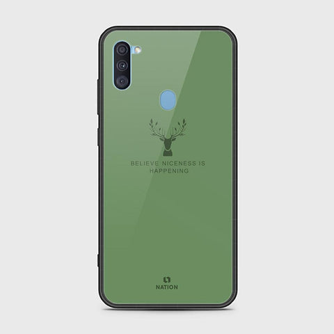 Samsung Galaxy A11 Cover - Nice Series - HQ Ultra Shine Premium Infinity Glass Soft Silicon Borders Case