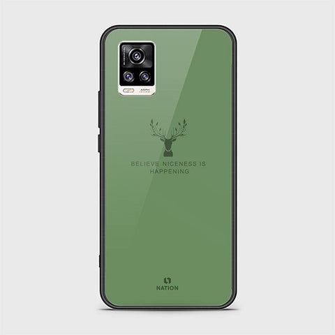 Vivo V20 Cover - Nice Series - HQ Ultra Shine Premium Infinity Glass Soft Silicon Borders Case