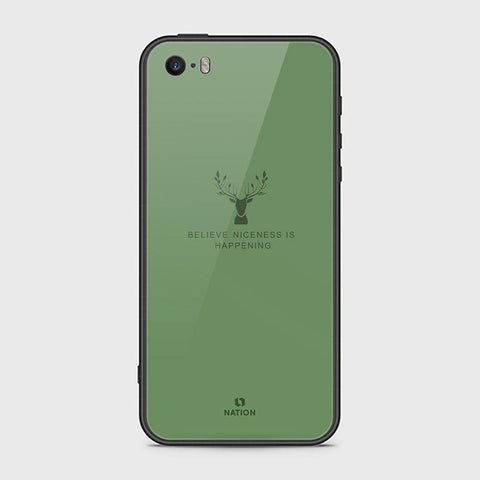 iPhone SE Cover - Nice Series - HQ Ultra Shine Premium Infinity Glass Soft Silicon Borders Case