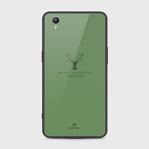 Oppo A37 Cover - Nice Series - HQ Ultra Shine Premium Infinity Glass Soft Silicon Borders Case