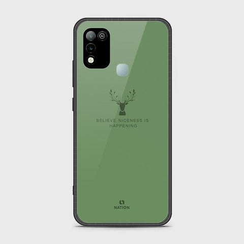 Infinix Hot 10 Play Cover- Nice Series - HQ Ultra Shine Premium Infinity Glass Soft Silicon Borders Case