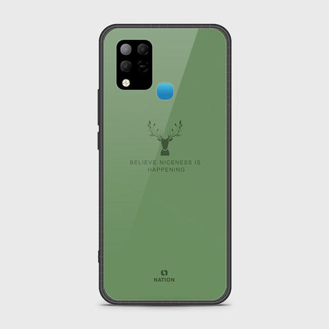 Infinix Hot 10s Cover- Nice Series - HQ Ultra Shine Premium Infinity Glass Soft Silicon Borders Case