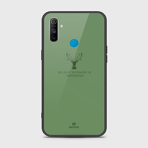 Realme C3 Cover - Nice Series - HQ Ultra Shine Premium Infinity Glass Soft Silicon Borders Case