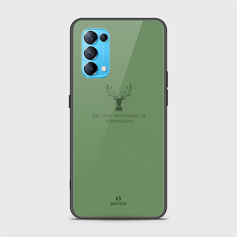 Oppo Reno 5 4G Cover - Nice Series - HQ Ultra Shine Premium Infinity Glass Soft Silicon Borders Case