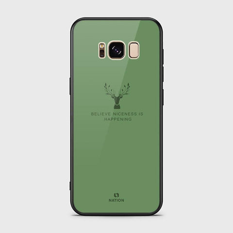 Samsung Galaxy S8 Cover - Nice Series - HQ Ultra Shine Premium Infinity Glass Soft Silicon Borders Case