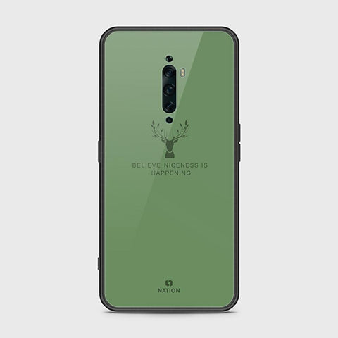 Oppo Reno 2Z Cover - Nice Series - HQ Ultra Shine Premium Infinity Glass Soft Silicon Borders Case