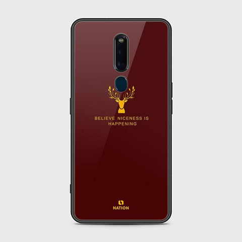 Oppo F11 Pro Cover - Nice Series - HQ Ultra Shine Premium Infinity Glass Soft Silicon Borders Case