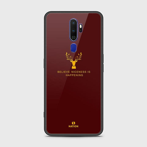 Oppo A9 2020 Cover - Nice Series - HQ Ultra Shine Premium Infinity Glass Soft Silicon Borders Case