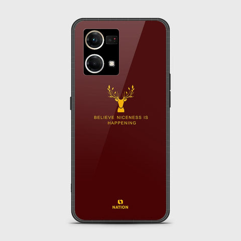 Oppo Reno 8 4G Cover - Nice Series - HQ Ultra Shine Premium Infinity Glass Soft Silicon Borders Case