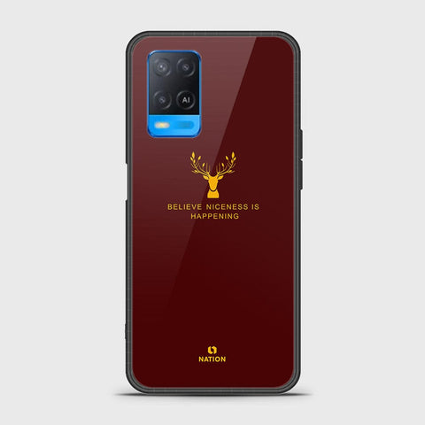 Oppo A54 4G Cover- Nice Series - HQ Ultra Shine Premium Infinity Glass Soft Silicon Borders Case