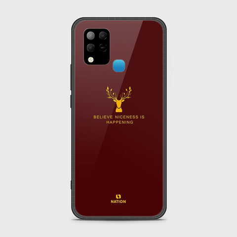 Infinix Hot 10s Cover- Nice Series - HQ Ultra Shine Premium Infinity Glass Soft Silicon Borders Case