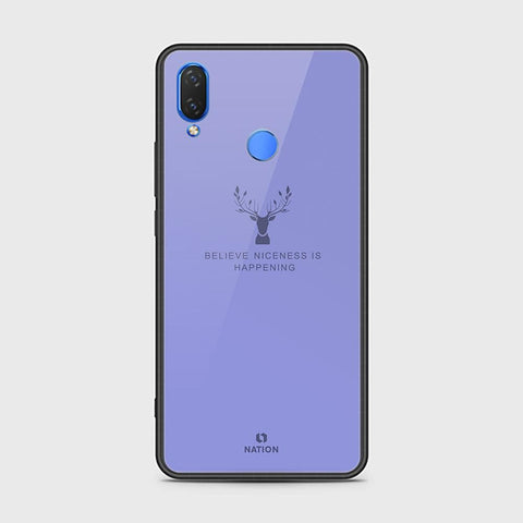 Huawei Y9 2019 Cover - Nice Series - HQ Ultra Shine Premium Infinity Glass Soft Silicon Borders Case