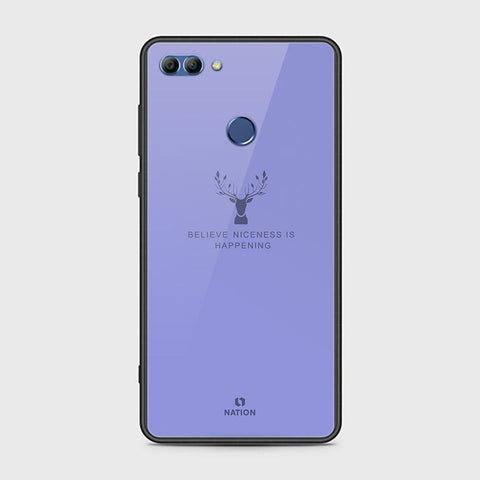 Huawei Y9 2018 Cover - Nice Series - HQ Ultra Shine Premium Infinity Glass Soft Silicon Borders Case