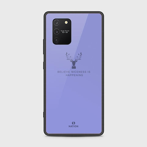 Samsung Galaxy S10 Lite Cover - Nice Series - HQ Ultra Shine Premium Infinity Glass Soft Silicon Borders Case