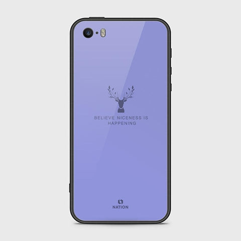 iPhone SE Cover - Nice Series - HQ Ultra Shine Premium Infinity Glass Soft Silicon Borders Case