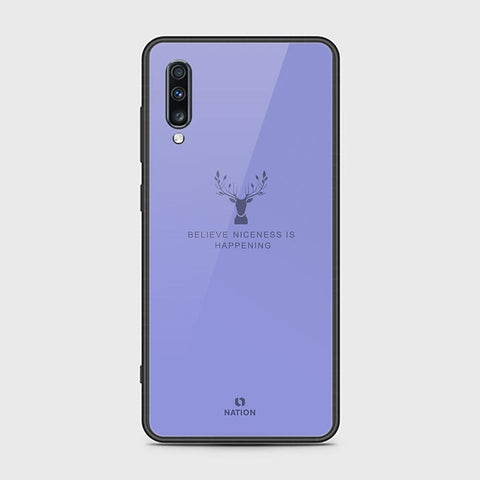 Samsung Galaxy A70s Cover - Nice Series - HQ Ultra Shine Premium Infinity Glass Soft Silicon Borders Case