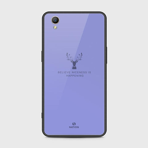 Oppo A37 Cover - Nice Series - HQ Ultra Shine Premium Infinity Glass Soft Silicon Borders Case