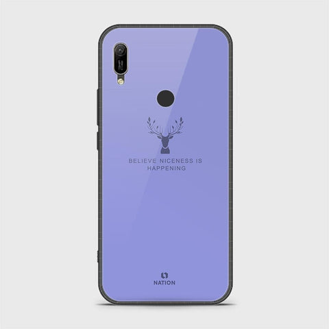 Huawei Y6s 2019 Cover - Nice Series - HQ Ultra Shine Premium Infinity Glass Soft Silicon Borders Case