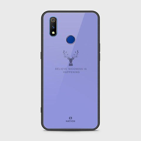 Realme 3 Cover - Nice Series - HQ Ultra Shine Premium Infinity Glass Soft Silicon Borders Case