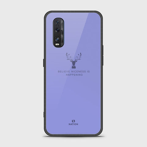 Oppo Find X2 Cover- Nice Series - HQ Ultra Shine Premium Infinity Glass Soft Silicon Borders Case