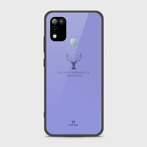 Infinix Hot 10 Play Cover- Nice Series - HQ Ultra Shine Premium Infinity Glass Soft Silicon Borders Case