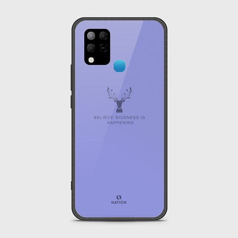 Infinix Hot 10s Cover- Nice Series - HQ Ultra Shine Premium Infinity Glass Soft Silicon Borders Case