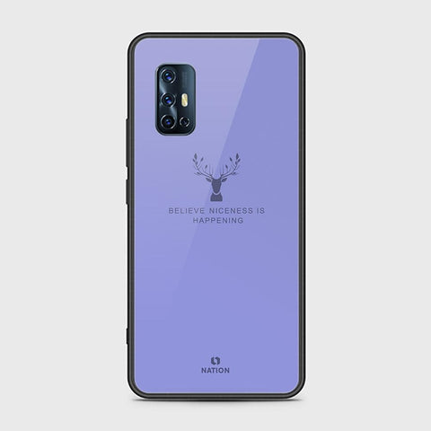 Vivo V17 Cover - Nice Series - HQ Ultra Shine Premium Infinity Glass Soft Silicon Borders Case