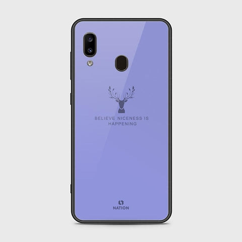 Samsung Galaxy A30 Cover - Nice Series - HQ Ultra Shine Premium Infinity Glass Soft Silicon Borders Case