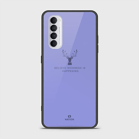 Oppo Reno 4 Pro Cover - Nice Series - HQ Ultra Shine Premium Infinity Glass Soft Silicon Borders Case