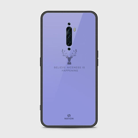 Oppo Reno 2Z Cover - Nice Series - HQ Ultra Shine Premium Infinity Glass Soft Silicon Borders Case