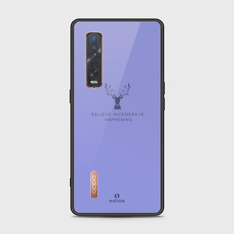 Oppo Find X2 Pro Cover - Nice Series - HQ Ultra Shine Premium Infinity Glass Soft Silicon Borders Case