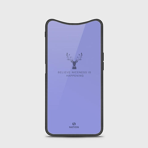 Oppo Find X Cover - Nice Series - HQ Ultra Shine Premium Infinity Glass Soft Silicon Borders Case