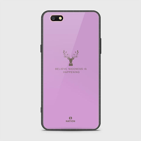 Oppo A77 Cover - Nice Series - HQ Ultra Shine Premium Infinity Glass Soft Silicon Borders Case